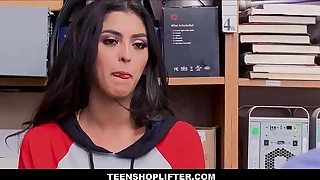 Hot Brunette Latina Teen Sophia Leone Caught Shoplifting Candy Has Sex With Officer For No Cops And Jail